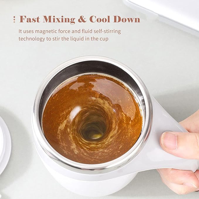 380 mL Self-Stirring Mug with Lid